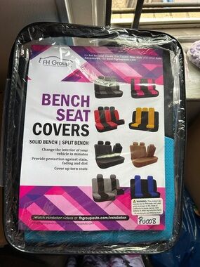 Teal Bench Seat Covers - Solid/Split Bench